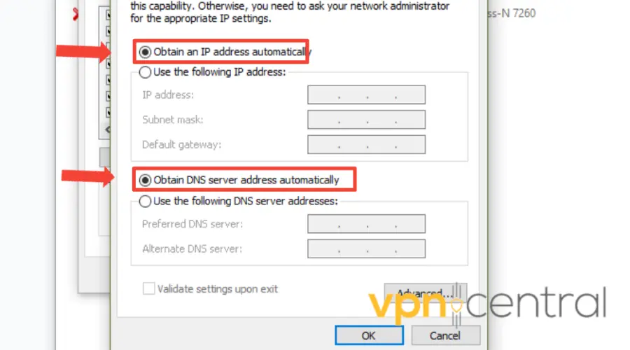 dns settings windows