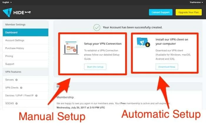 hide.me starting page hide me vpn connection setup