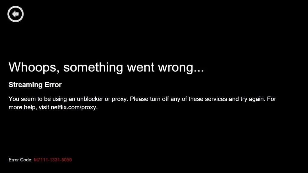 netflix geo-restricted content error message