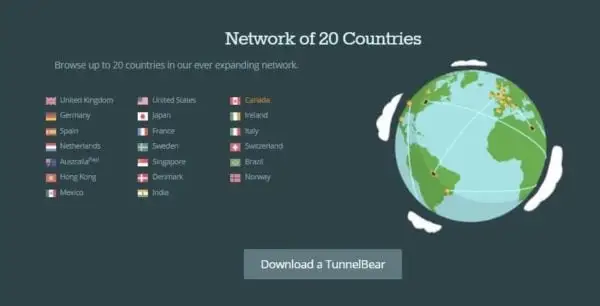 tunnelbear network