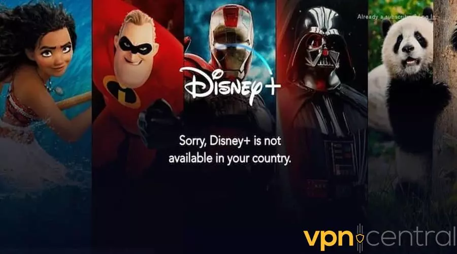 disney plus is not available in your country error screen
