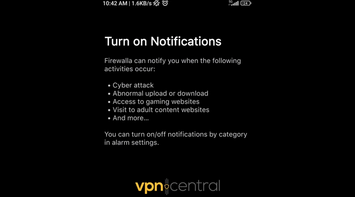 firewalla purple se notifications
