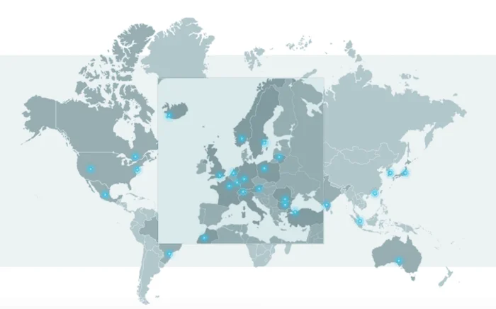 hide.me servers' network hide me vpn servers location map