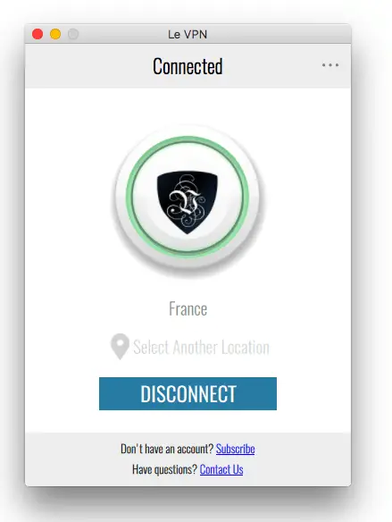 Le VPN New Mac OS software easily manages VPN servers, Le VPN review and speed test