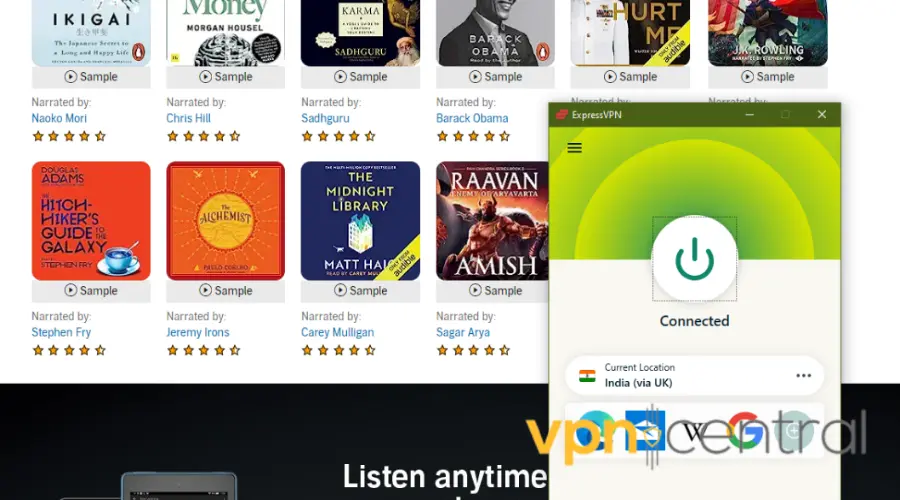 audible and expressvpn