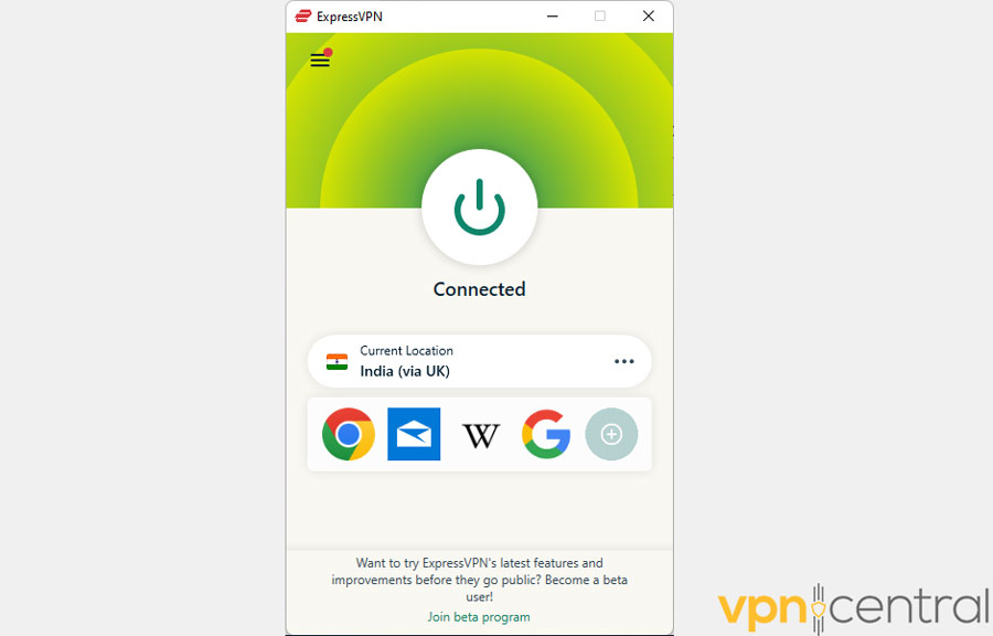 Serveur ExpressVPN en Inde