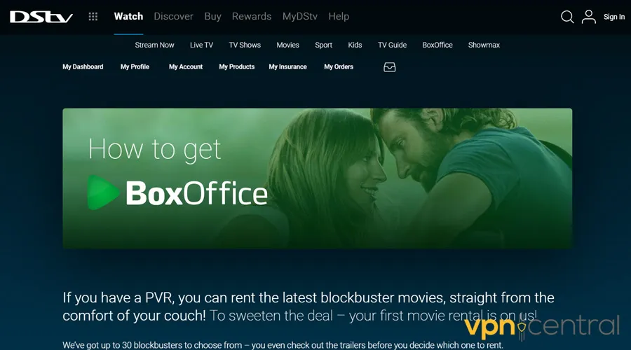 Go to Box Office website and enjoy