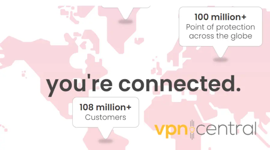 mcafee user base according to the official website