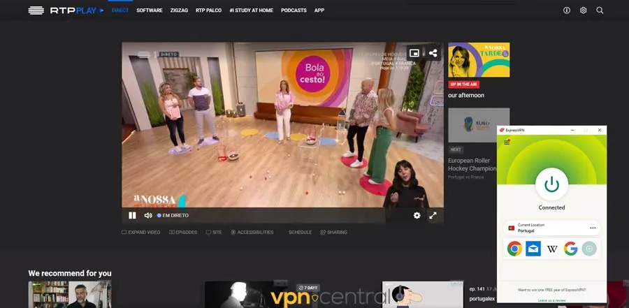 Watching Portuguese in UK