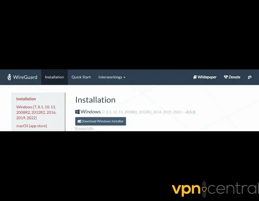 WireGuard Windows Installer