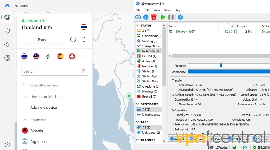 torrenting with nordvpn