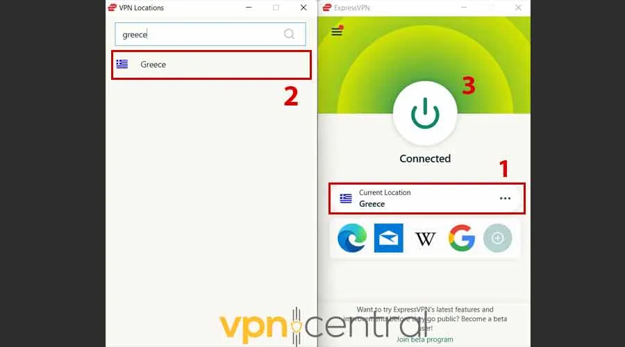 greek tv unblocked in australia with expressvpn