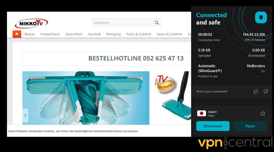 surfshark app interface