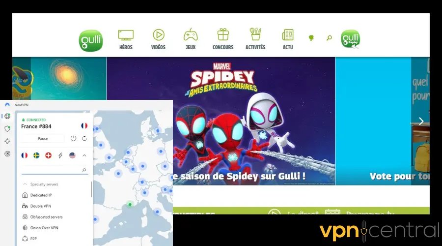 nordvpn unlocking french tv
