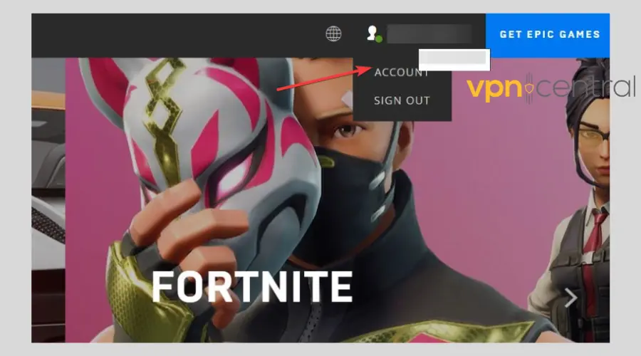 epic games account settings