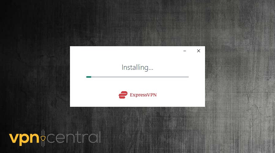 expressvpn installing