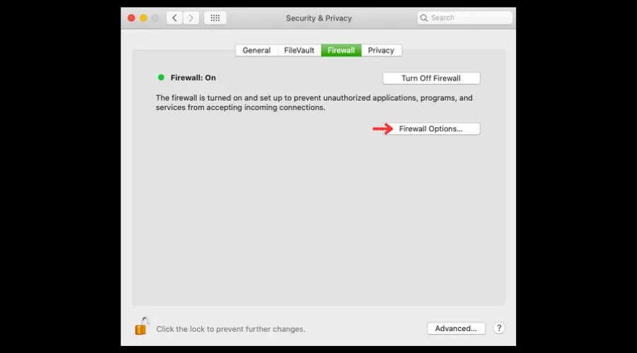 macos firewall options