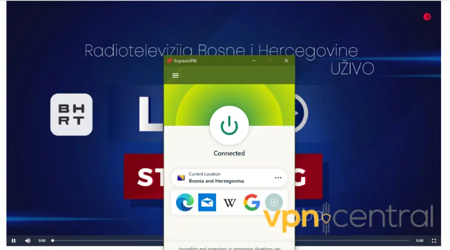 expressvpn unlocking bosnian tv in usa