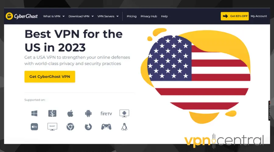 cyberghost official site download page