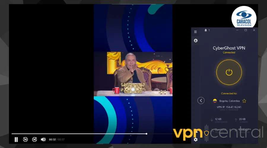 CyberGhost working with Colombian TV