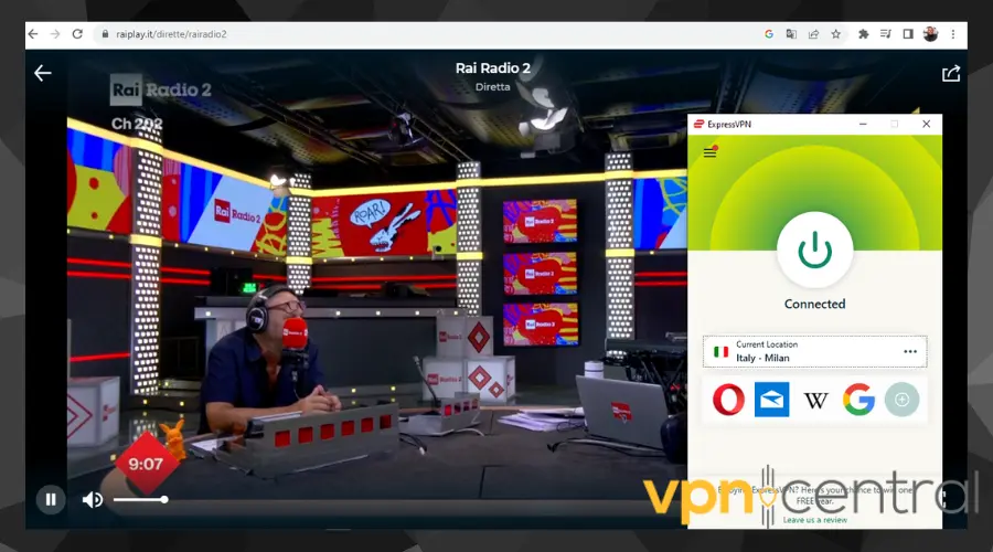 expressvpn unblocking italian tv channel abroad