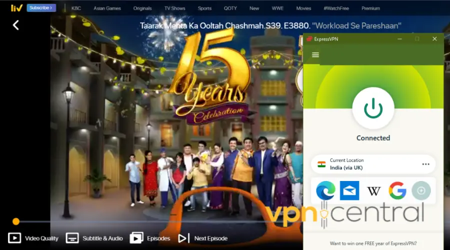 indian tv channels unblocked with surfshark