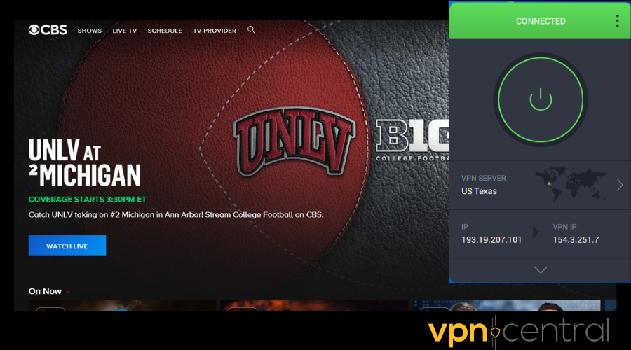 cbs working with private internet access