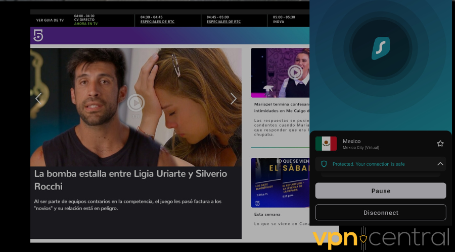 Mexican TV working with Surfshark