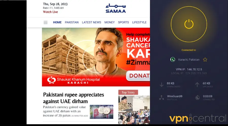 Pakistani TV channels available in the uk with CyberGhost