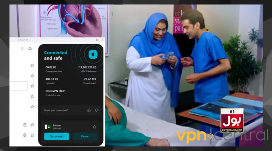 Watch Pakistani TV with Surfshark