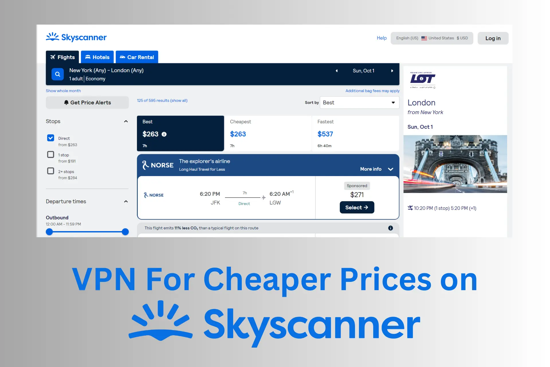 does vpn work on skyscanner