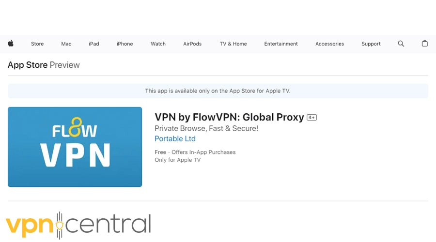 flowvpn for apple tv