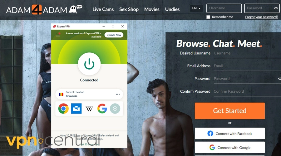 adam4adam with expressvpn