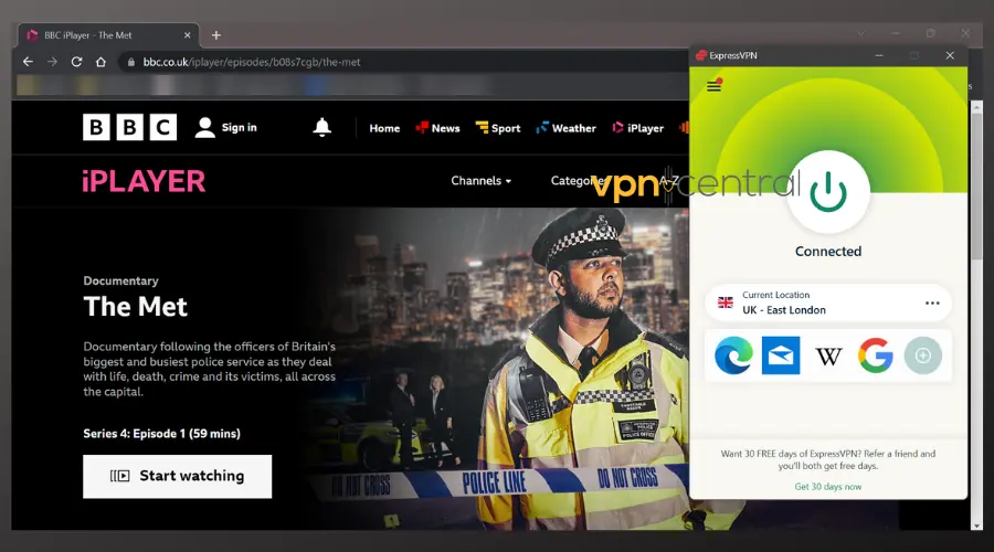 bbc iplayer unblocked with expressvpn