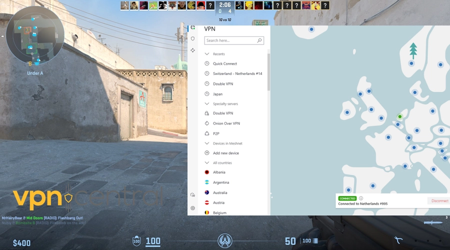 cs2 nordvpn