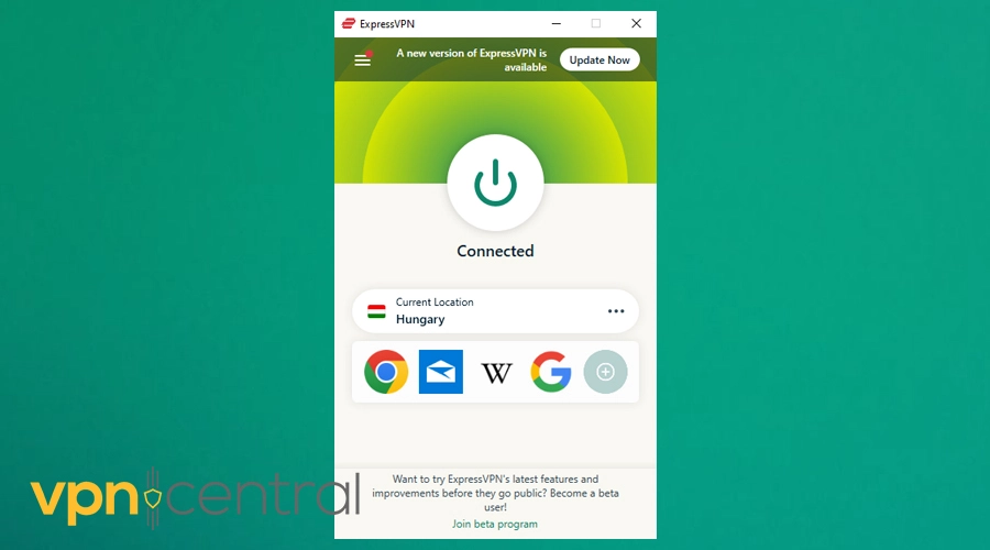 expressvpn hungary server