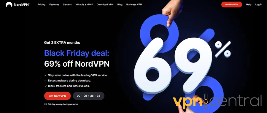 nordvpn home page