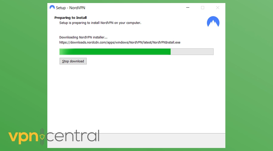 nordvpn installation