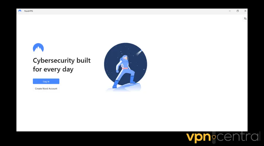 nordvpn login
