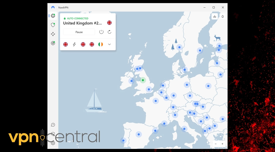 nordvpn uk manchester server