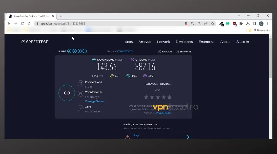 nordvpn uk server speed test
