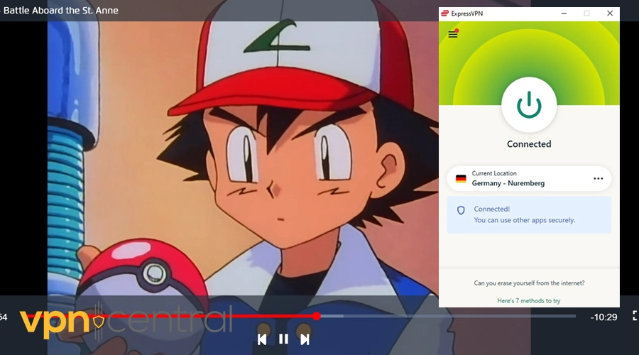 pokemon tv with expressvpn