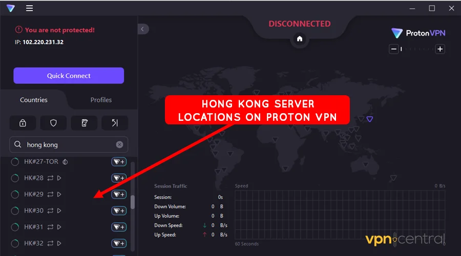 proton vpn hong kong servers