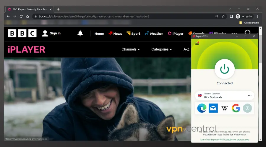 watching bbc iplayer in greece with expressvpn