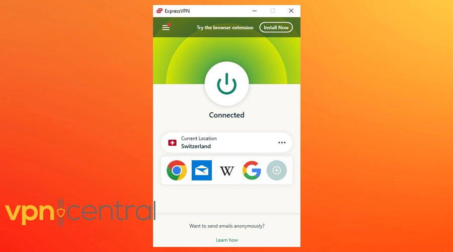 expressvpn switzerland server