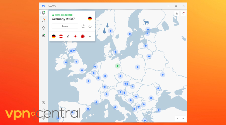 nordvpn germany server