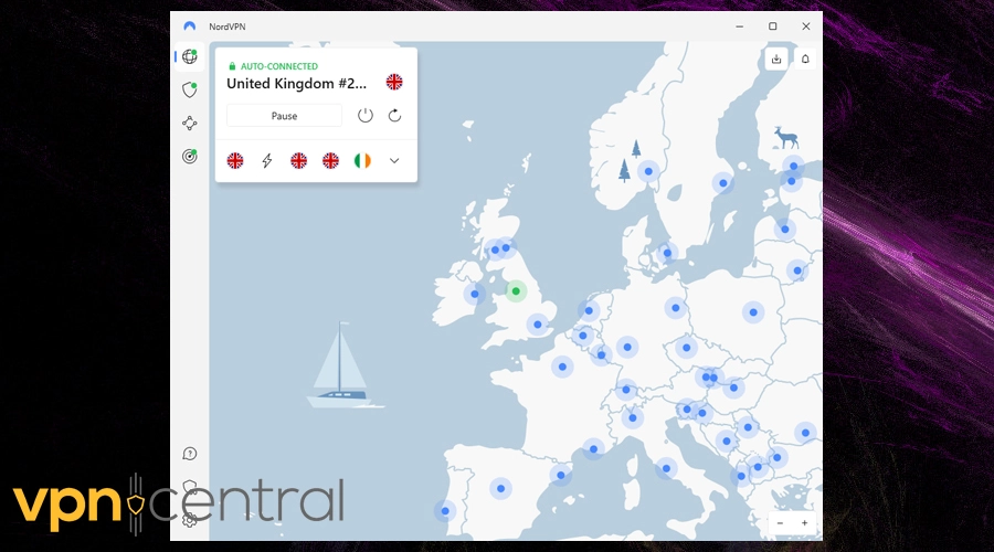 nordvpn machester server uk