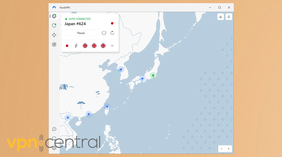 nordvpn tokyo