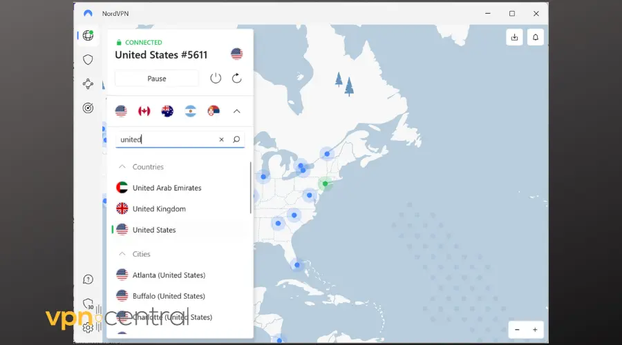 nordvpn united states servers