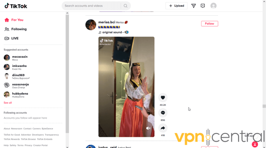 tiktok working in nepal with expressvpn